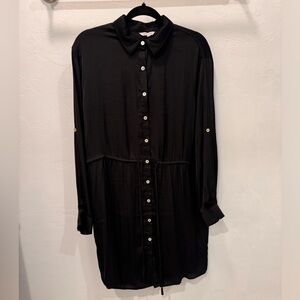 Naked Zebra Button Up Utility Dress